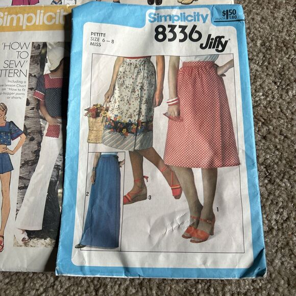 Vintage Lot Of 6 -1960s/1970s Simplicity Women’s Sewing Patterns & Cloth World - Picture 3 of 14